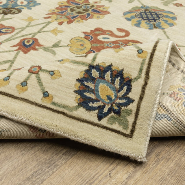 Oriental Weavers Sphinx Francesca Fr01G Ivory/ Multi Rug.
