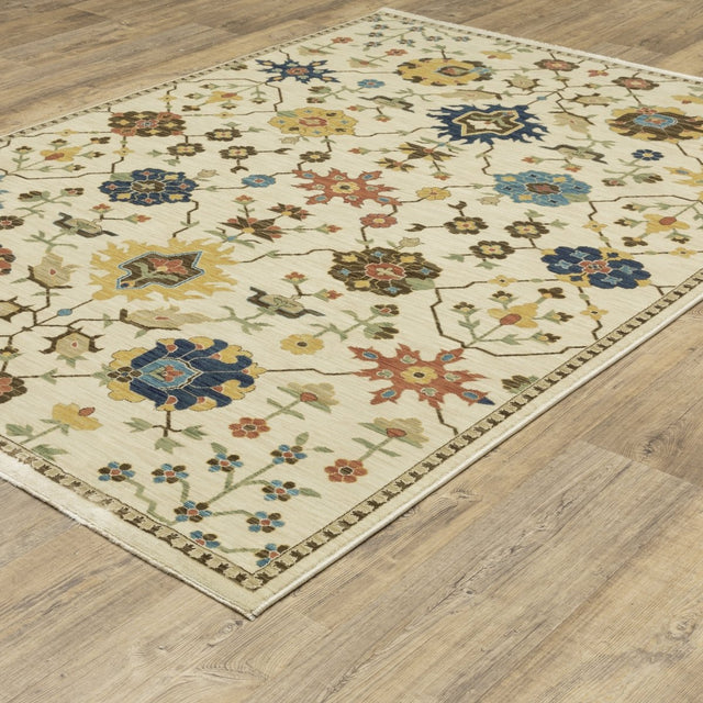 Oriental Weavers Sphinx Francesca Fr02M Ivory/ Multi Rug.