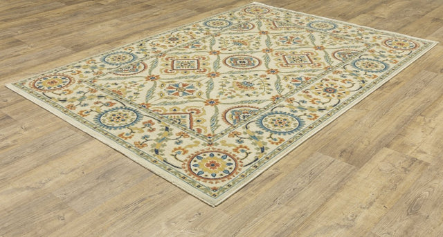 Oriental Weavers Sphinx Francesca Fr07A Ivory/ Multi Rug.