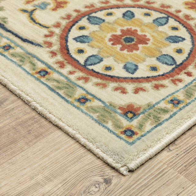 Oriental Weavers Sphinx Francesca Fr07A Ivory/ Multi Rug.