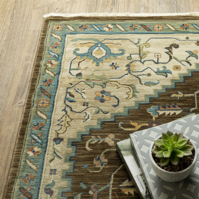 Oriental Weavers Sphinx Francesca Fr09M Brown/ Multi Rug.