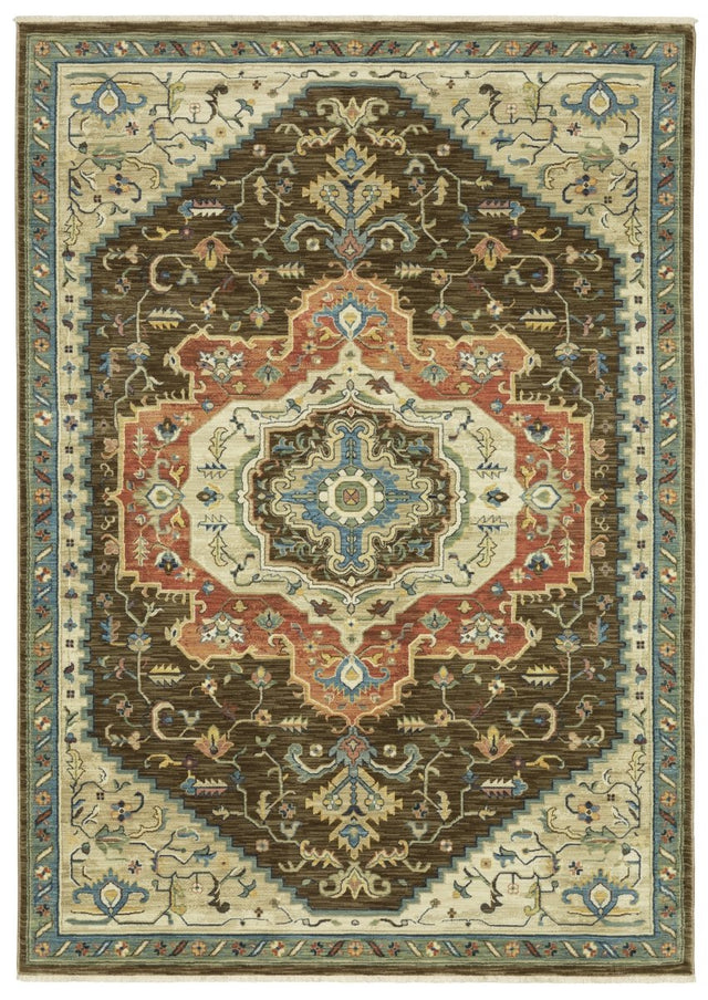 Oriental Weavers Sphinx Francesca Fr09M Brown/ Multi Rug.
