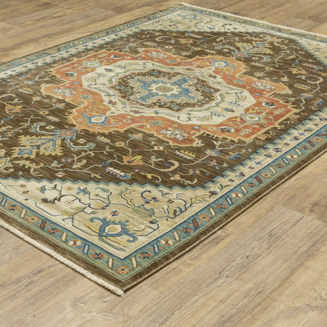 Oriental Weavers Sphinx Francesca Fr09M Brown/ Multi Rug.