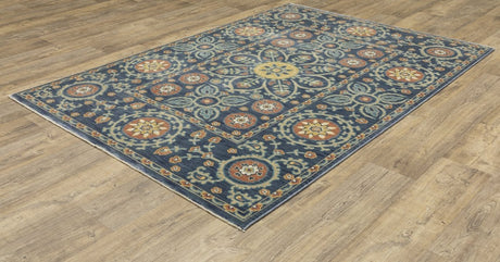 Oriental Weavers Sphinx Francesca Fr11B Blue/ Rust Rug.