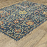 Oriental Weavers Sphinx Francesca Fr11B Blue/ Rust Rug.