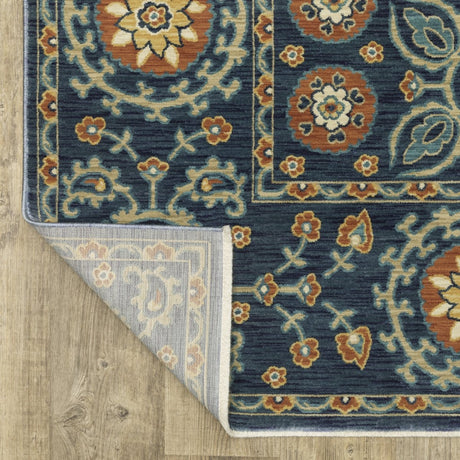 Oriental Weavers Sphinx Francesca Fr11B Blue/ Rust Rug.