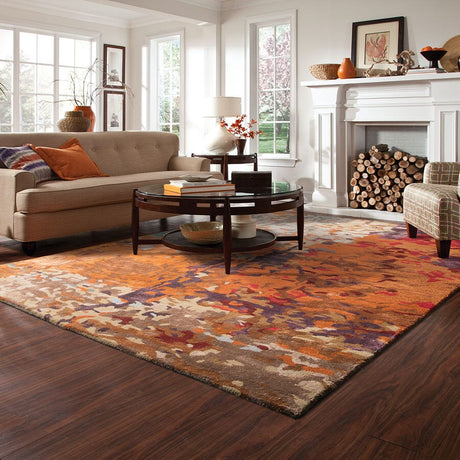 Oriental Weavers Sphinx Galaxy 21904 Multi / Orange Rugs.