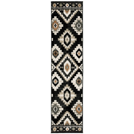 Oriental Weavers Sphinx Georgia 605F0 Charcoal/ Ivory Rugs.