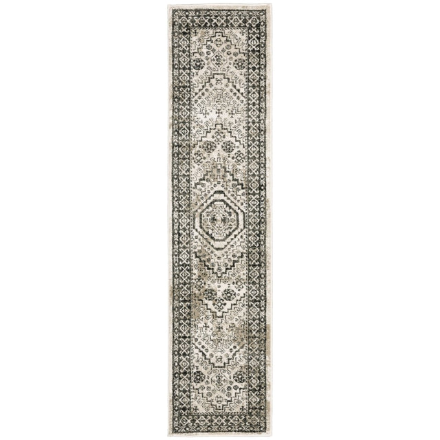 Oriental Weavers Sphinx Georgia 659C0 Ivory/ Grey Rugs.