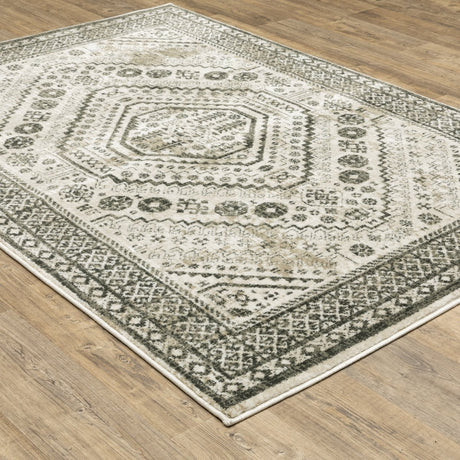 Oriental Weavers Sphinx Georgia 659C0 Ivory/ Grey Rugs.