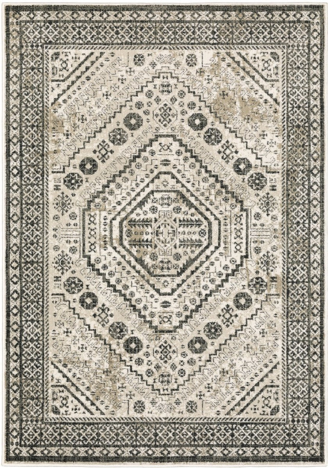 Oriental Weavers Sphinx Georgia 659C0 Ivory/ Grey Rugs.