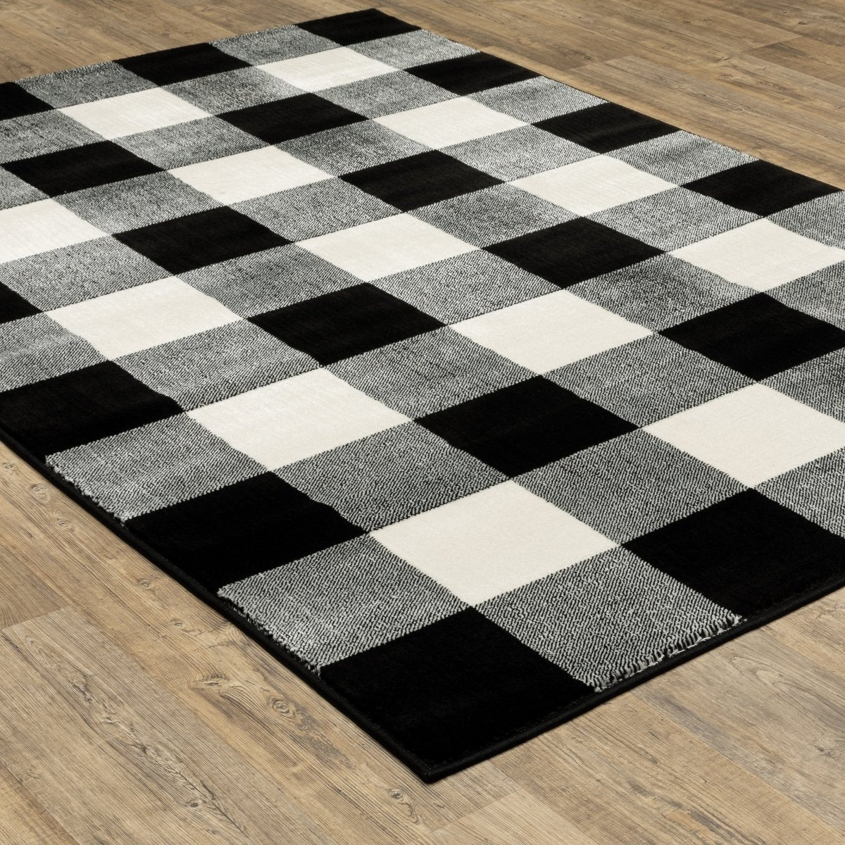 Oriental Weavers Sphinx Georgia 678D0 Black/ Ivory Rugs.