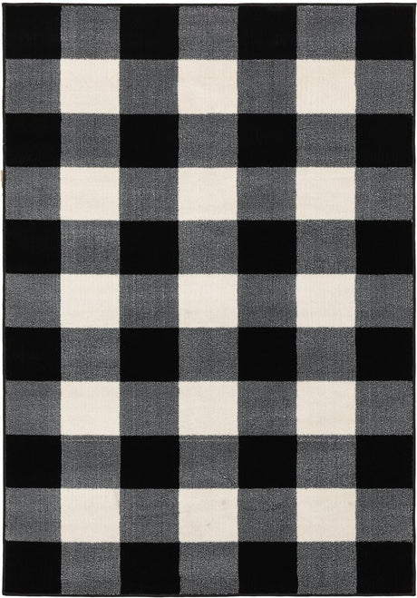 Oriental Weavers Sphinx Georgia 678D0 Black/ Ivory Rugs.