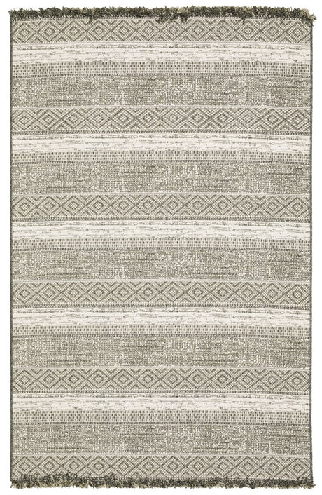 Oriental Weavers Sphinx Gillian 1622E Beige/ Black Rug.
