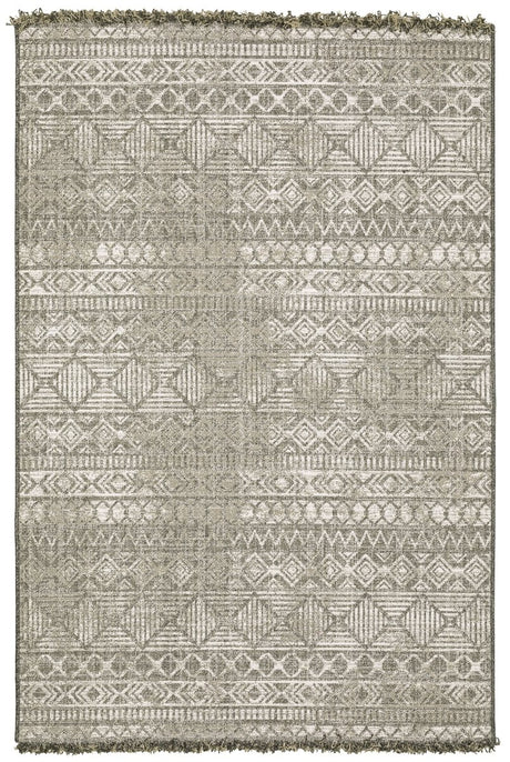 Oriental Weavers Sphinx Gillian 4925A Beige/ Black Rug.