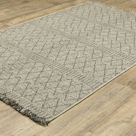 Oriental Weavers Sphinx Gillian 5560J Beige/ Black Rug.