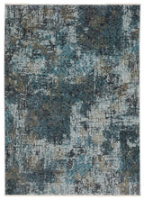 Oriental Weavers Sphinx Hayden Hay03 Blue/ Beige Rug.