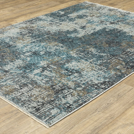 Oriental Weavers Sphinx Hayden Hay03 Blue/ Beige Rug.