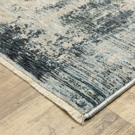 Oriental Weavers Sphinx Hayden Hay04 Beige/ Blue Rug.