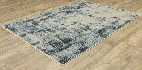 Oriental Weavers Sphinx Hayden Hay04 Beige/ Blue Rug.