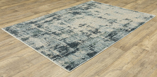 Oriental Weavers Sphinx Hayden Hay04 Beige/ Blue Rug.
