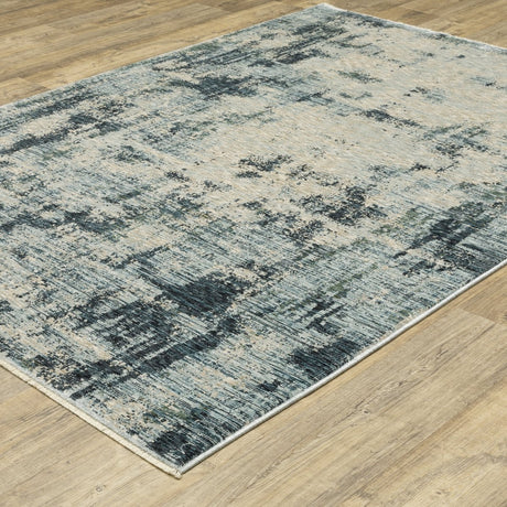 Oriental Weavers Sphinx Hayden Hay04 Beige/ Blue Rug.