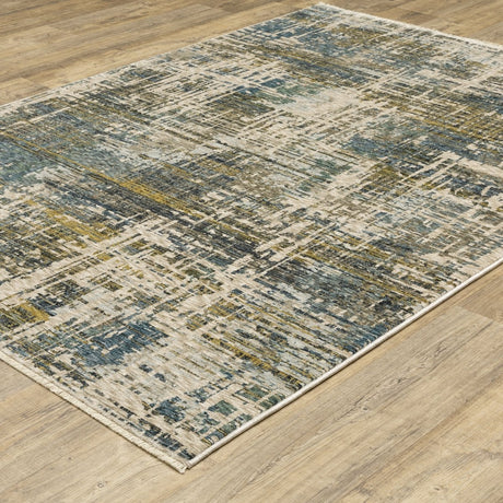 Oriental Weavers Sphinx Hayden Hay05 Blue/ Gold Rug.