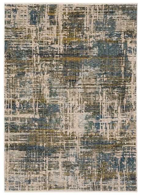 Oriental Weavers Sphinx Hayden Hay05 Blue/ Gold Rug.