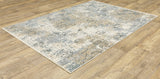 Oriental Weavers Sphinx Hayden Hay08 Beige/ Blue Rug.