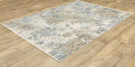 Oriental Weavers Sphinx Hayden Hay08 Beige/ Blue Rug.