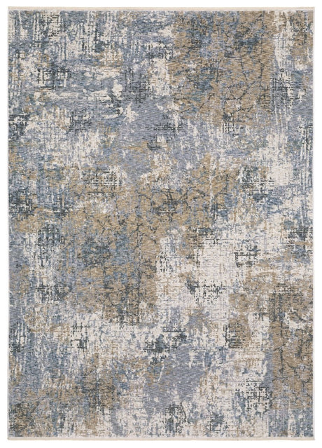 Oriental Weavers Sphinx Hayden Hay08 Beige/ Blue Rug.