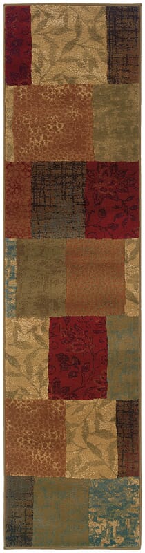 Oriental Weavers Sphinx Hudson 030c1 Green / Red Rugs - Oriental Weavers Sphinx - 030c1 - 1