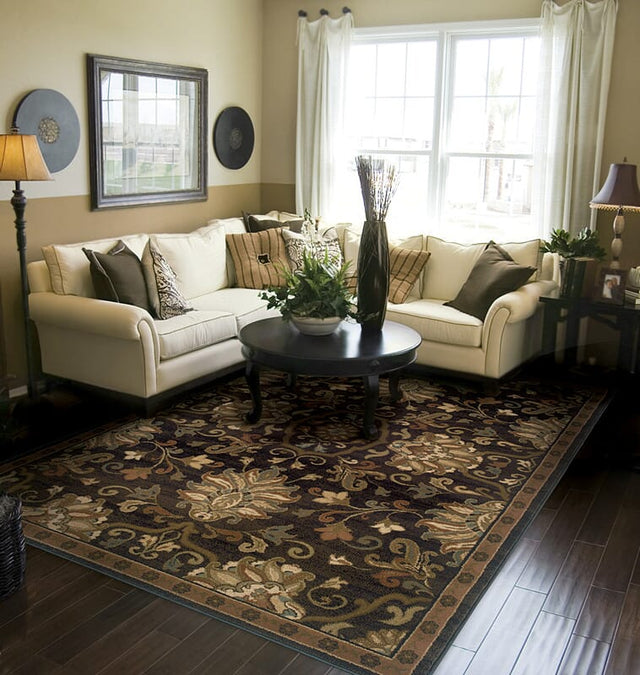 Oriental Weavers Sphinx Hudson 042g1 Brown / Beige Rugs.