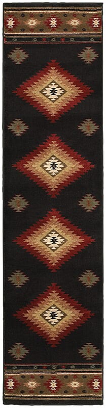 Oriental Weavers Sphinx Hudson 087g1 Black / Green Rugs - Oriental Weavers Sphinx - 087g1 - 1