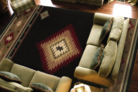 Oriental Weavers Sphinx Hudson 087g1 Black / Green Rugs - Oriental Weavers Sphinx - 748679232482