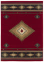 Oriental Weavers Sphinx Hudson 087k1 Red / Green Rugs.