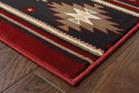 Oriental Weavers Sphinx Hudson 087k1 Red / Green Rugs - Oriental Weavers Sphinx - 748679232581