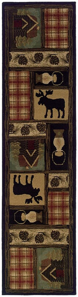 Oriental Weavers Sphinx Hudson 1067a Brown / Red Rugs.