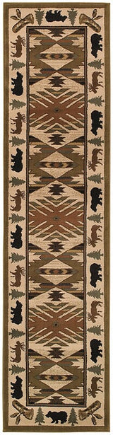 Oriental Weavers Sphinx Hudson 1072a Ivory / Green Rugs.