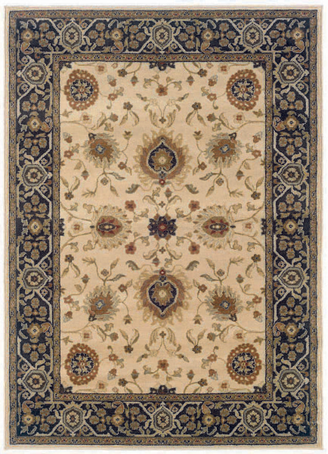 Oriental Weavers Sphinx Hudson 1338c Beige / Black Rugs.