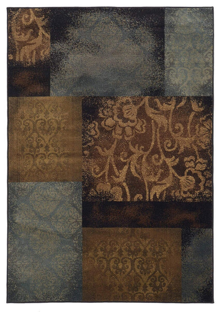 Oriental Weavers Sphinx Hudson 4878B Blue / Brown Rugs - Oriental Weavers Sphinx - 748679383870