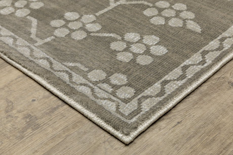 Oriental Weavers Sphinx Intrigue Int01 Grey/ Grey Rug.