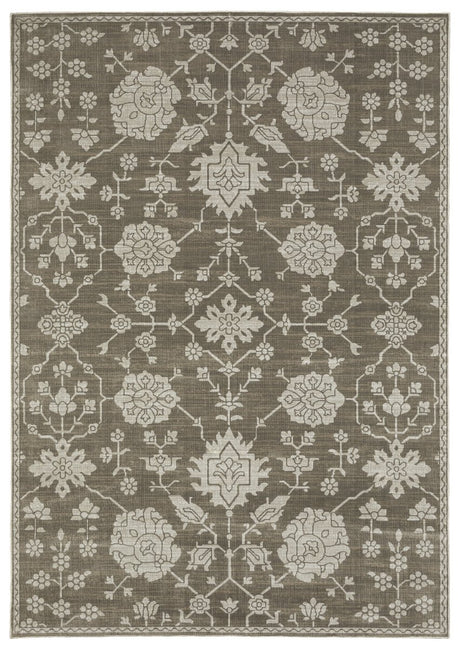 Oriental Weavers Sphinx Intrigue Int01 Grey/ Grey Rug.