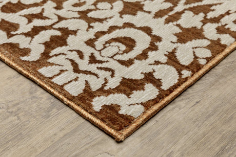 Oriental Weavers Sphinx Intrigue Int02 Rust/ Ivory Rug.