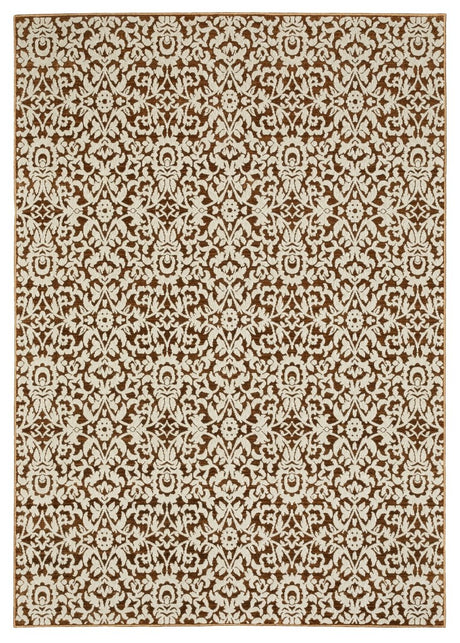 Oriental Weavers Sphinx Intrigue Int02 Rust/ Ivory Rug.