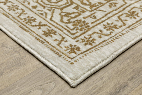 Oriental Weavers Sphinx Intrigue Int03 Ivory/ Gold Rug.