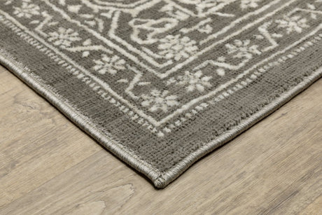 Oriental Weavers Sphinx Intrigue Int04 Grey/ Ivory Rug.