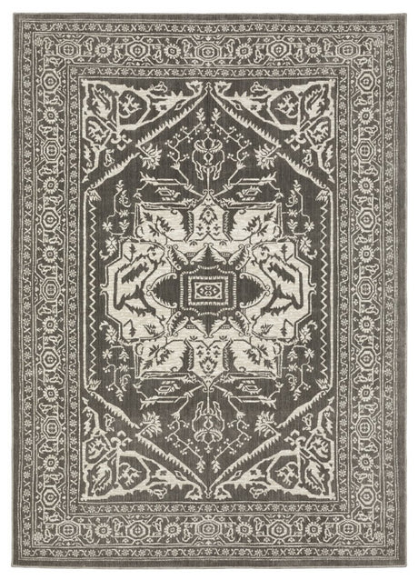 Oriental Weavers Sphinx Intrigue Int04 Grey/ Ivory Rug.