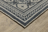 Oriental Weavers Sphinx Intrigue Int05 Blue/ Beige Rug.