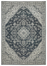 Oriental Weavers Sphinx Intrigue Int07 Blue/ Beige Rug.